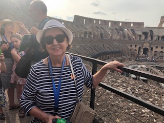 Aunt Angie at the Colosseum